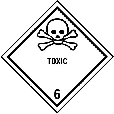 Gefahrgutkennzeichnung - Klasse 6 - Toxic
