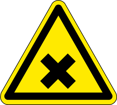 Warnzeichen - Warnung vor gesundheitsschädlichen oder reizenden Stoffen