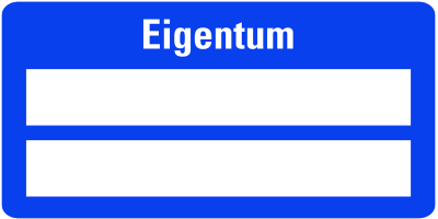 Inventaretikett - Eigentum