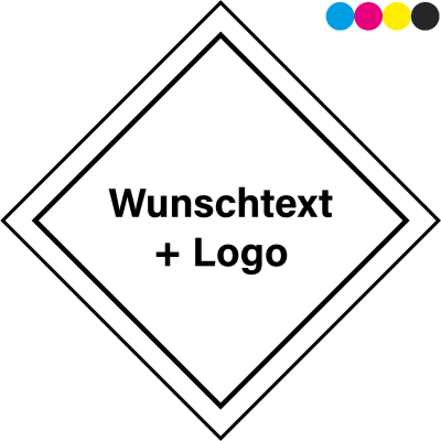 Gefahrgutkennzeichnung - Wunschtext, -logo,- farbe