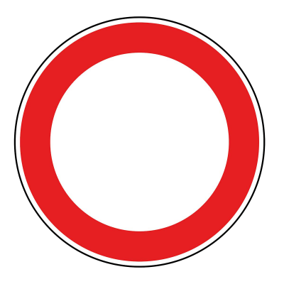 Verbot für alle Fahrzeuge