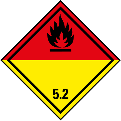 Gefahrgutkennzeichnung - Klasse 5 - Organische Peroxide