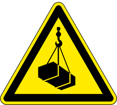 Warnzeichen - Warnung vor schwebender Last