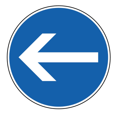 Fahrtrichtung links