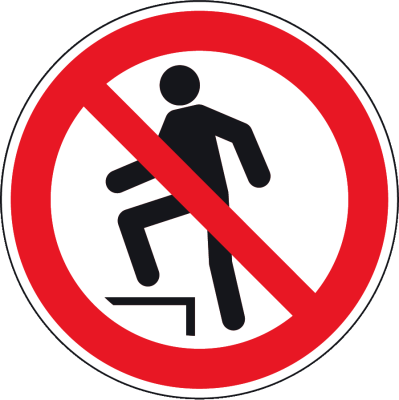 Verbotszeichen - Betreten verboten