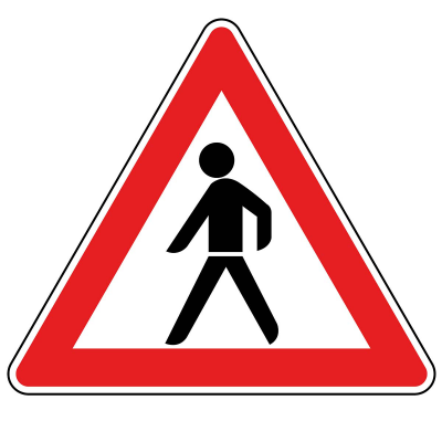 Fußgänger - Aufstellung rechts