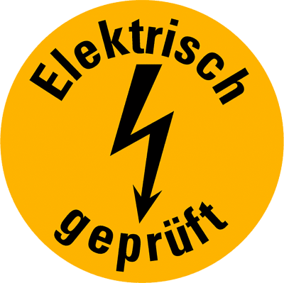 Kabel- und Elektrokennzeichen - Elektrisch geprüft