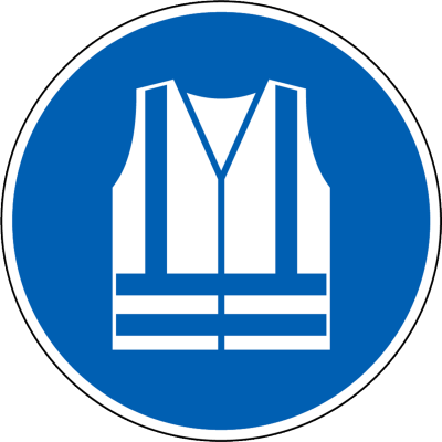 Gebotszeichen - Warnweste benutzen